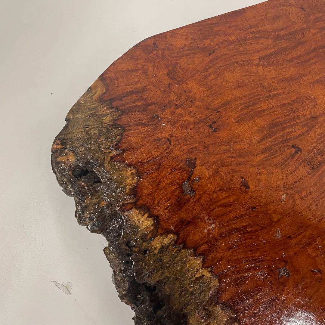 花梨瘤 一枚板 天然木 飾り板 瘤杢 花台 美術品 アンティーク