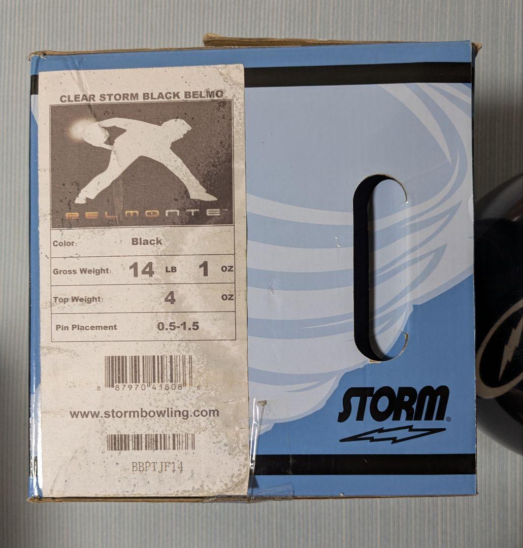 め*い様 STORM BELMO ボウリングボールクリア 黒