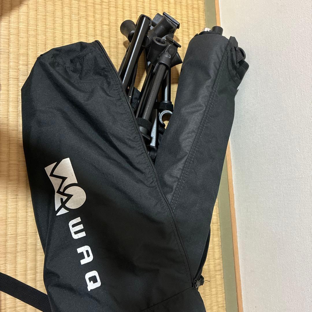 WAQ 2WAY フォールディングコット　ブラック