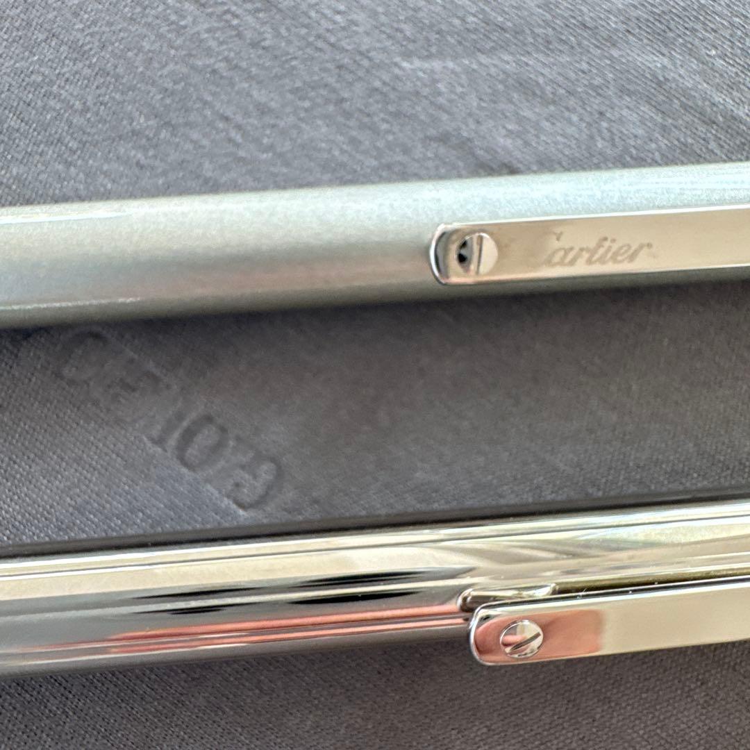 美品⭐️Cartier ボールペン 2本セット　レザーケース付