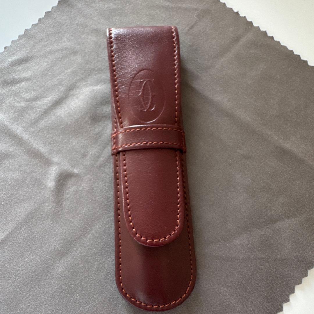 美品⭐️Cartier ボールペン 2本セット　レザーケース付
