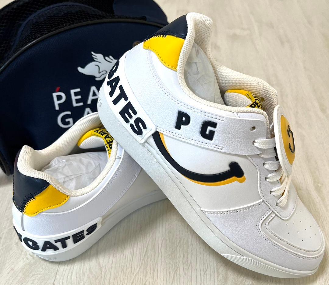 即発送対応●23-24.5cm展開●ゴルフシューズホワイト/ベージュ