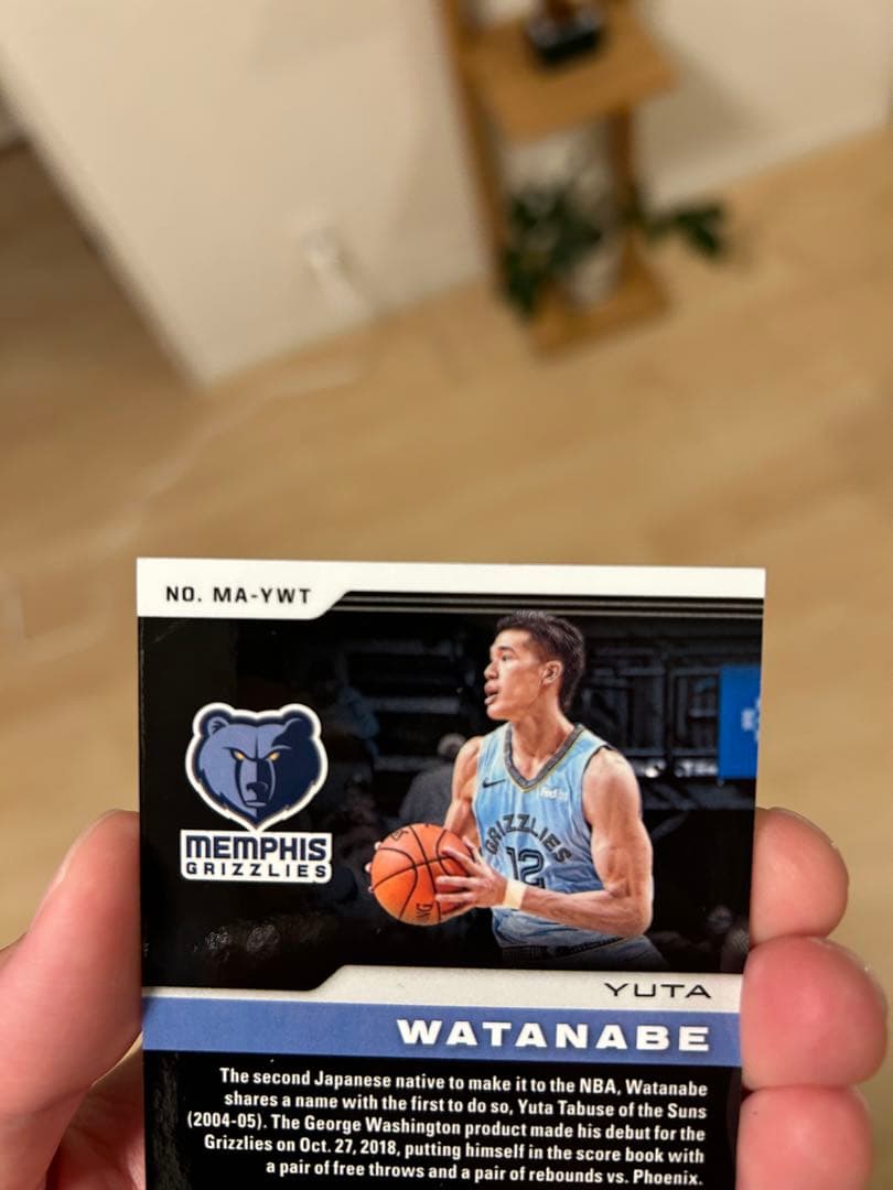 2018-2019 渡邊雄太 サインカード【世界に5枚】 NBA 大谷翔平