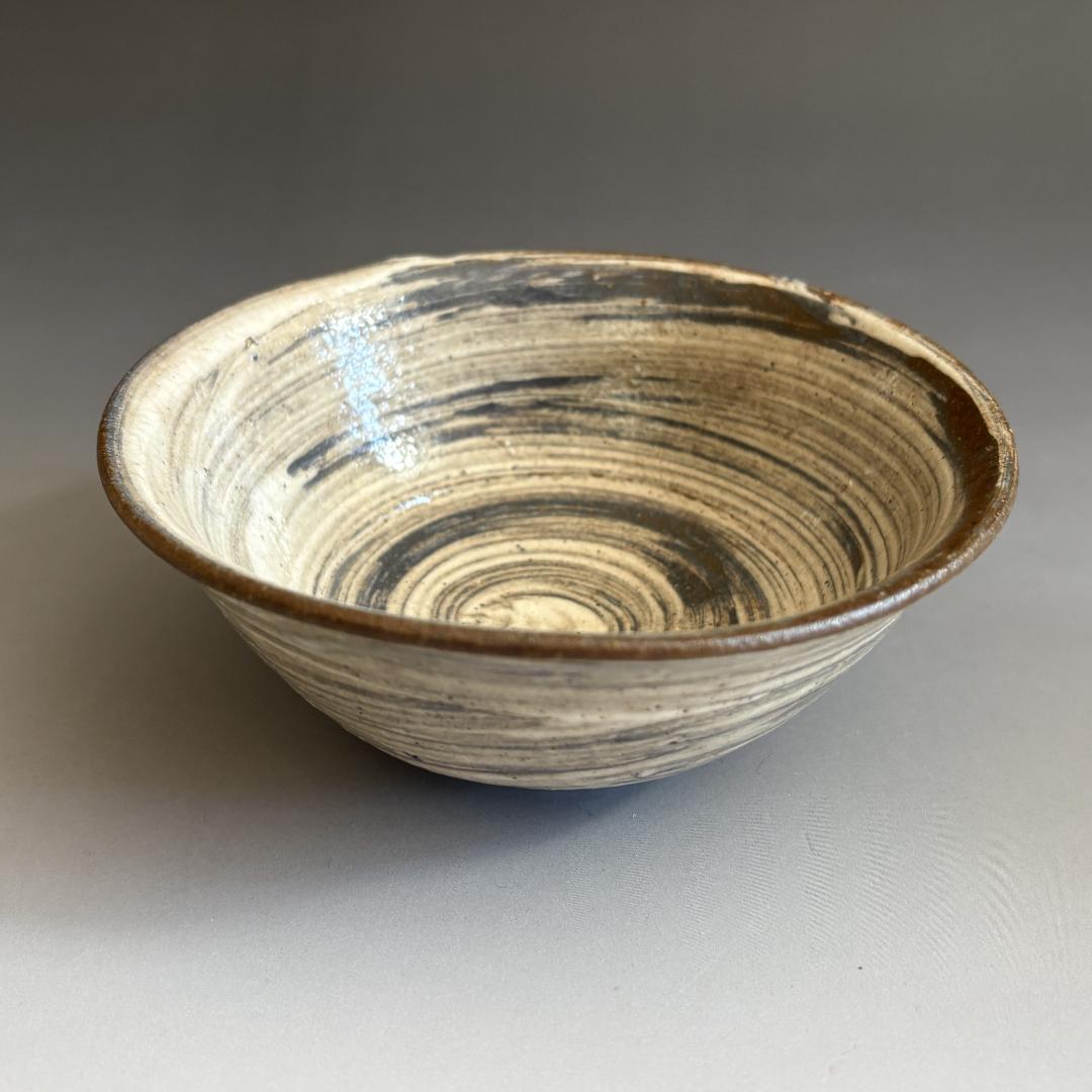 加藤芳右衛門　刷毛目茶碗　久田宗也　尋牛斎書付　銘「老浪」　茶道具　表千家