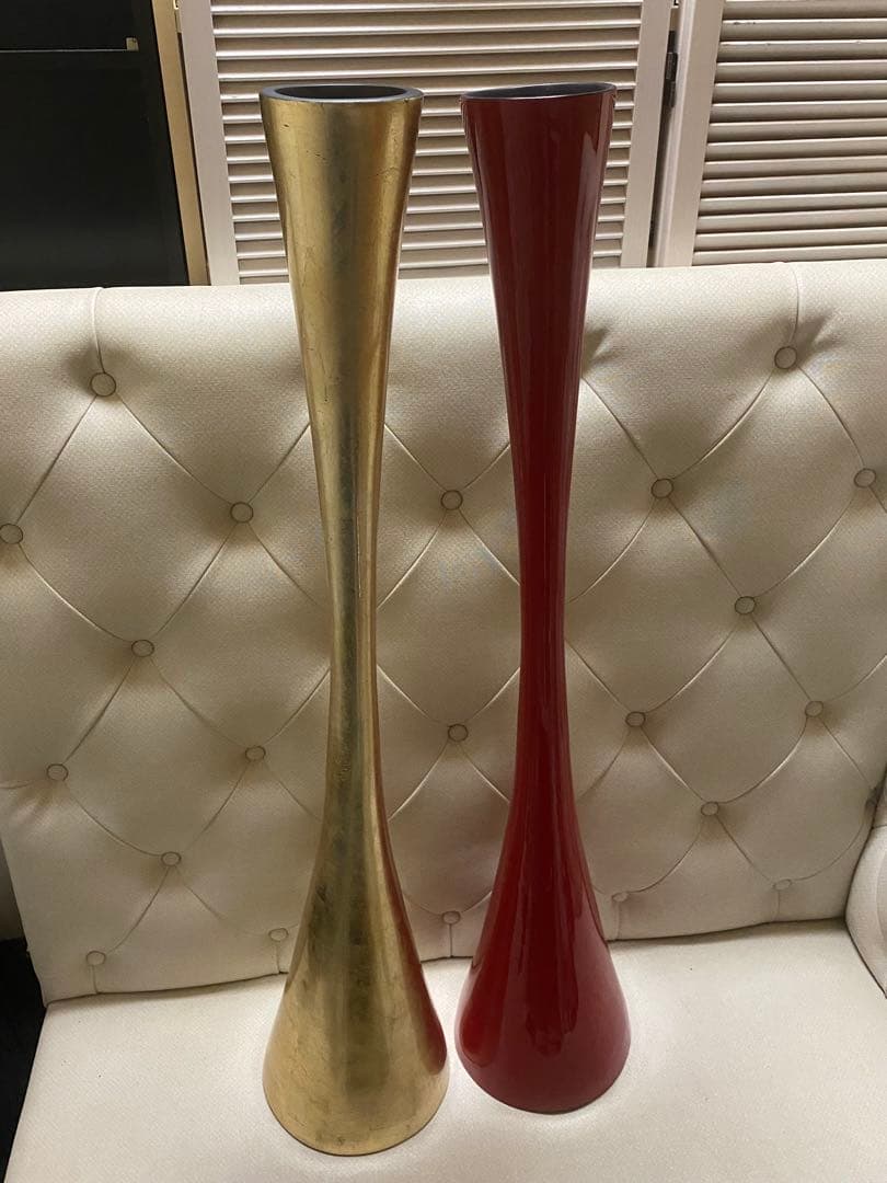 希少♦️高級 漆器フラワーベース♦️高１４０㎝♦️金♦️映えインテリア♦️金運♦️送料込