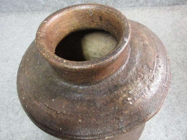 信楽焼せんべい壷 [B25398]