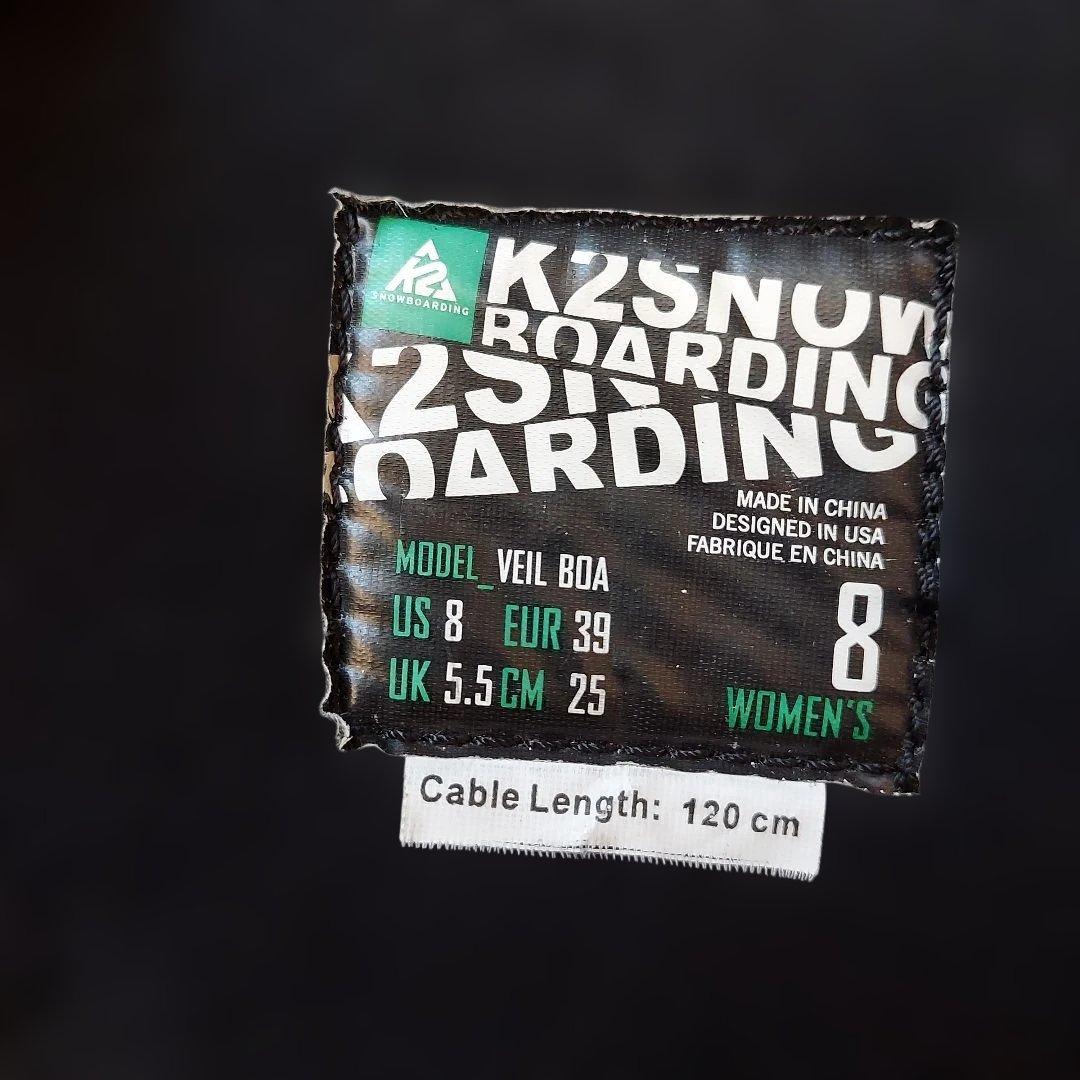 K2レディーススノーボードブーツ ボアシステム搭載25cm