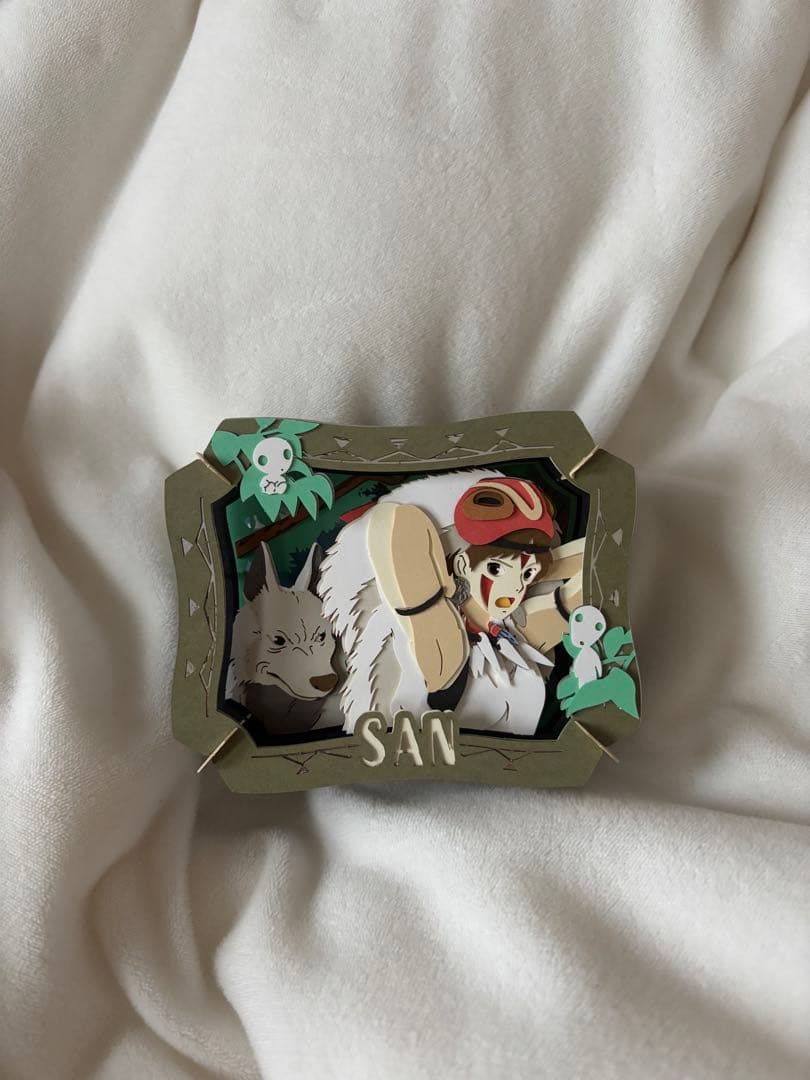 ジブリ　もののけ姫　パズル　ペーパーシアター　キーホルダー　セット