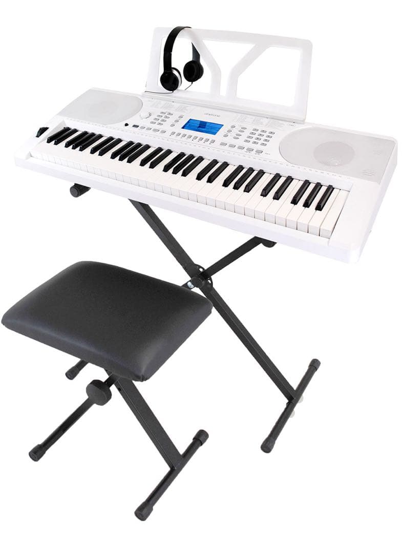 島村楽器　キーボード 電子ピアノ61鍵盤 スタンドいす ヘッドホンセット