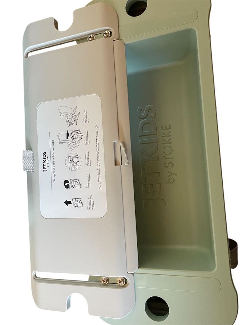 ジェットキッズ BY ストッケ ベッドボックス（グリーン）マットレス、シール付