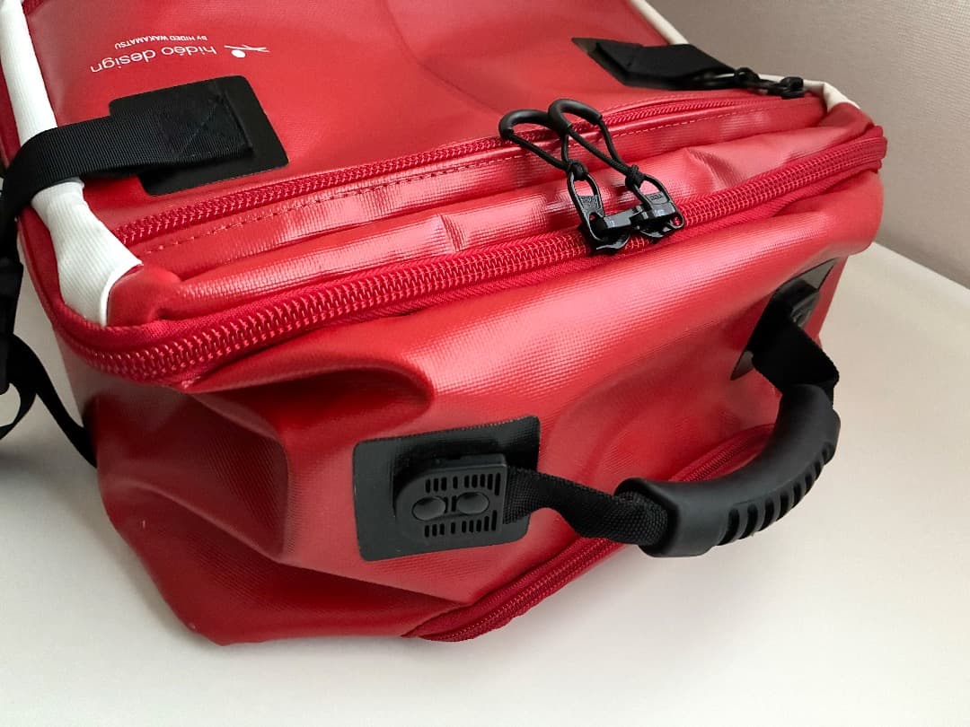 ヒデオ ワカマツTARPAULIN 30Lソフトスーツケース 赤