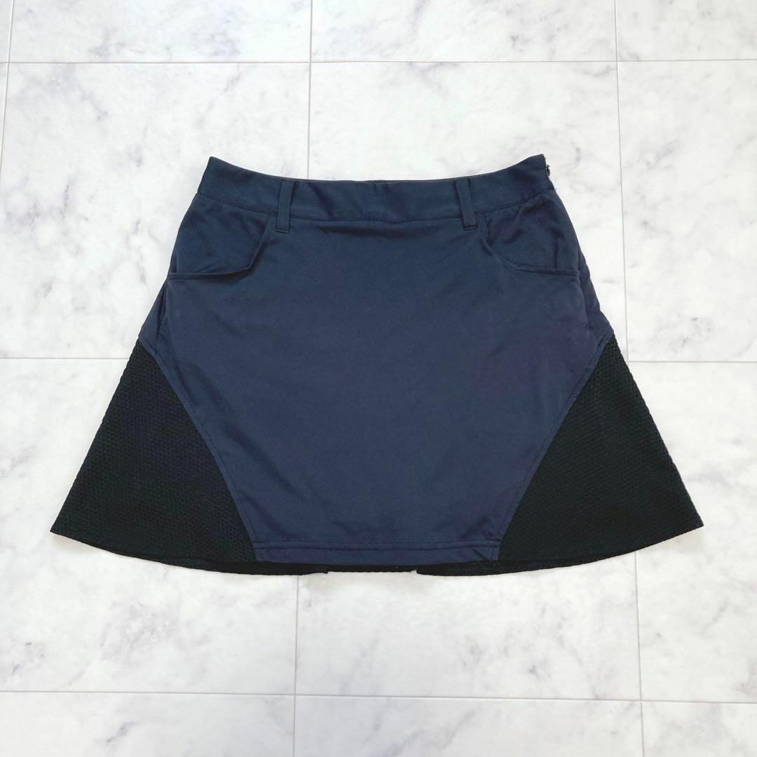 JUN&ROPE ゴルフウェア スカート インナーパンツ付き S ネイビー