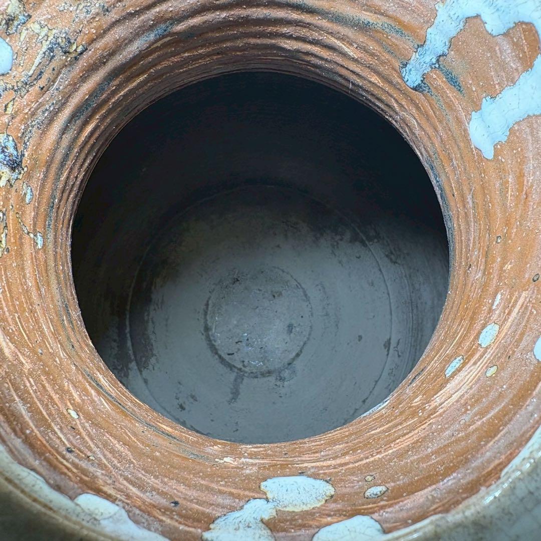 信楽焼 大壷 水瓶 陶磁器 壷 茶壷 酒壺 茶道具 雨だれ