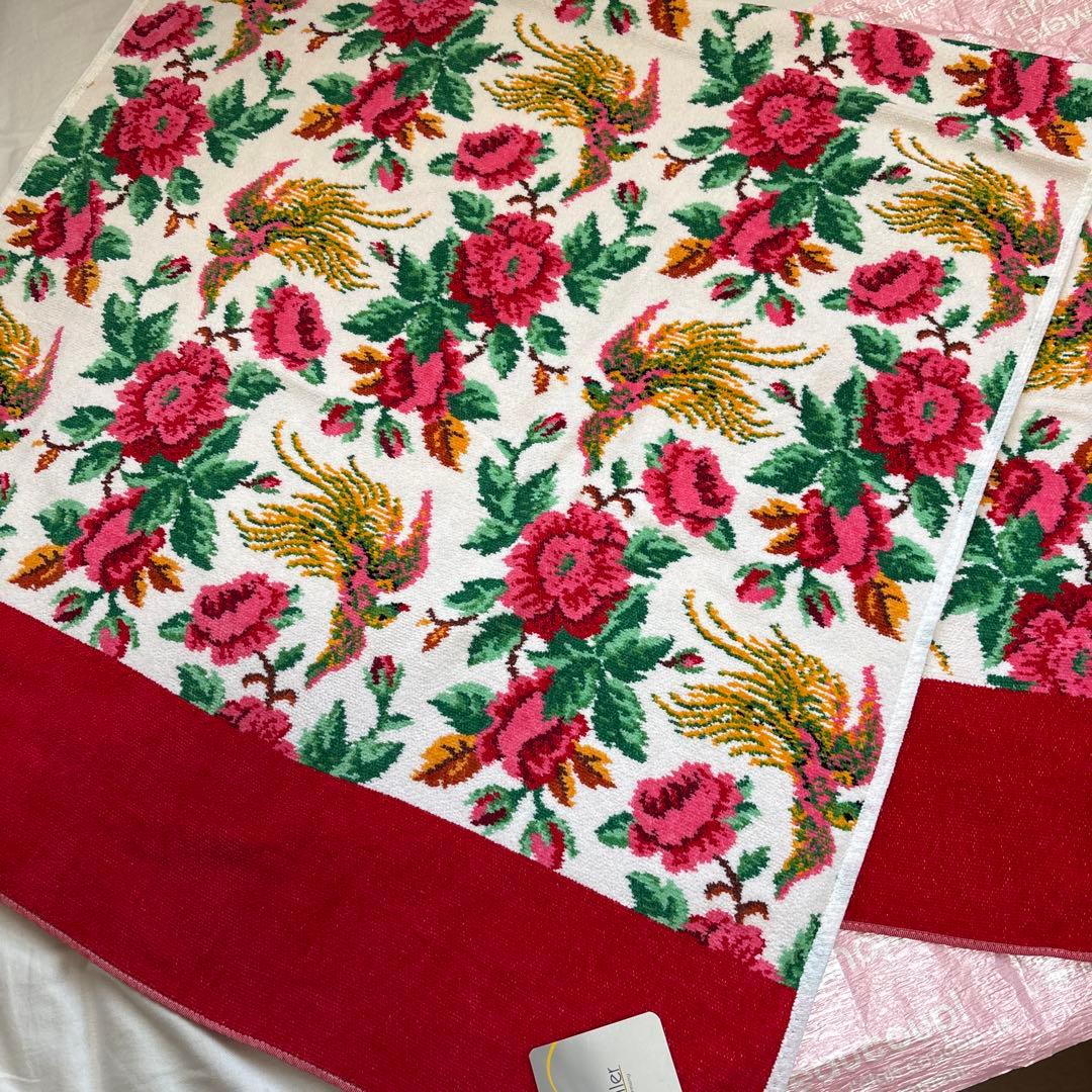 新品未使用品タグ付きfeiler PARADISE タオルセット 赤と白