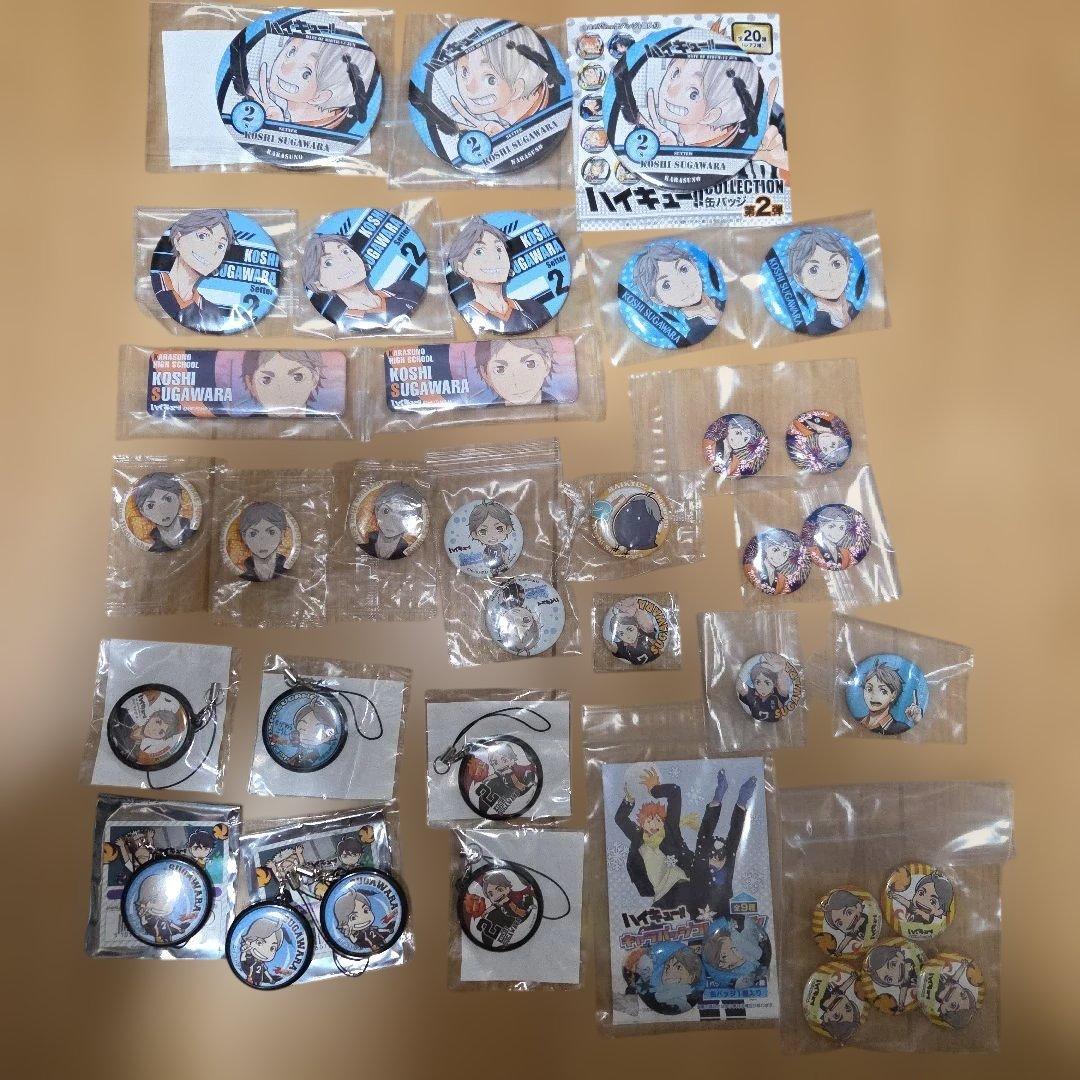 ハイキュー　菅原孝支　缶バッジ　缶バッジコレクション　まとめ売り