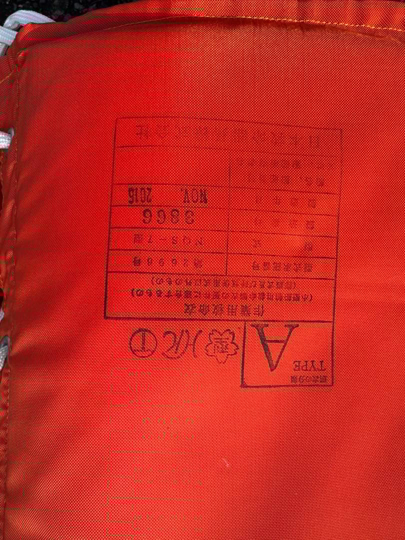 救命胴衣TYPE A3枚セット