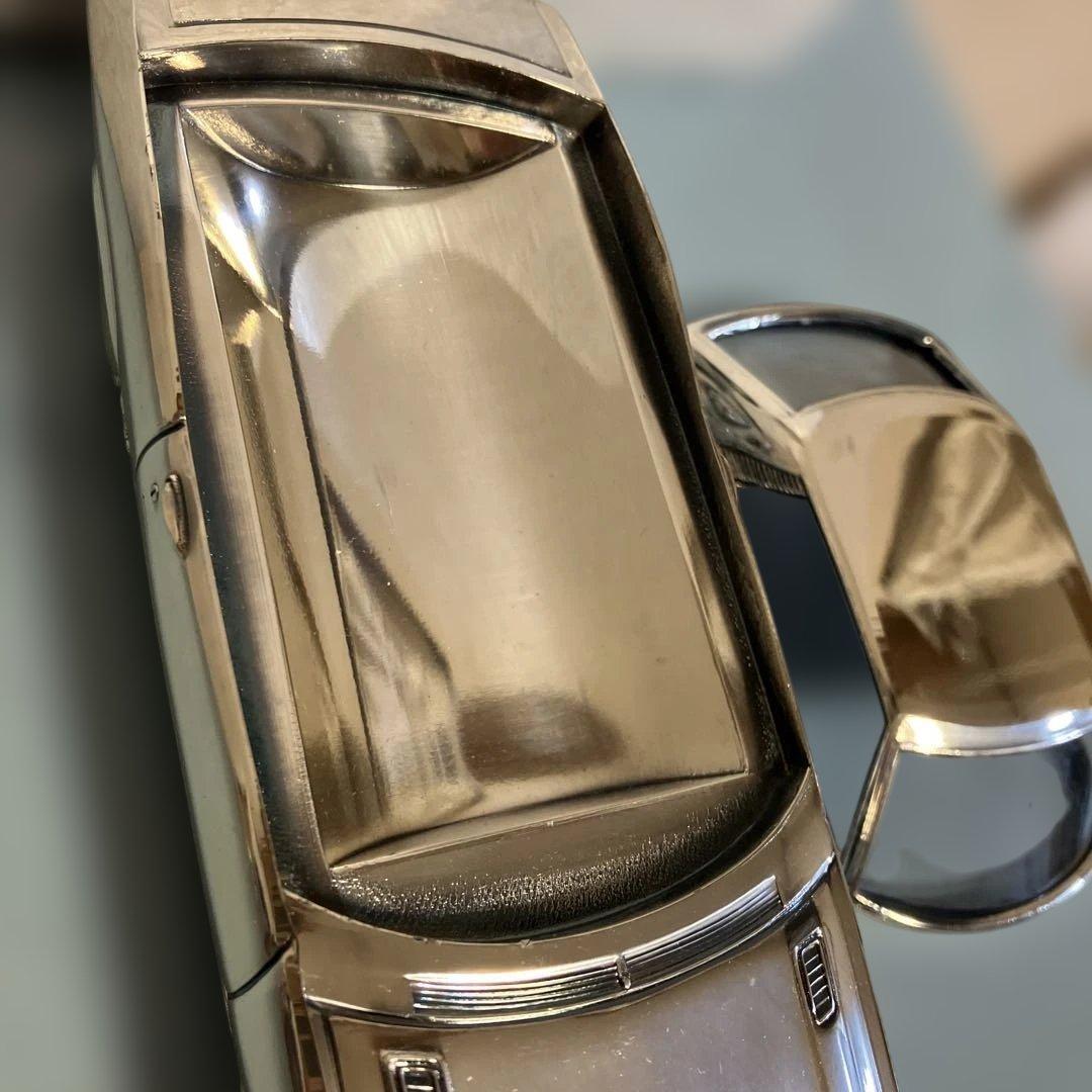 当時ものトヨタセリカ　金属製メタルシガレットケース　シルバー非売品