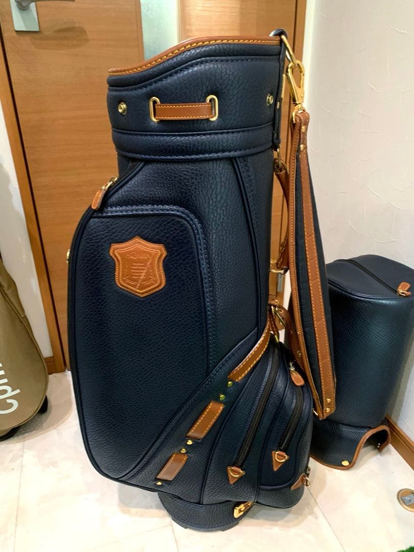 超希少　完売　高級　キャディバッグ　ホンマ　本間　本革　レザー　ラグジュアリー