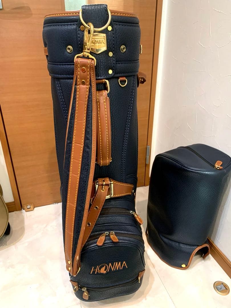 超希少　完売　高級　キャディバッグ　ホンマ　本間　本革　レザー　ラグジュアリー