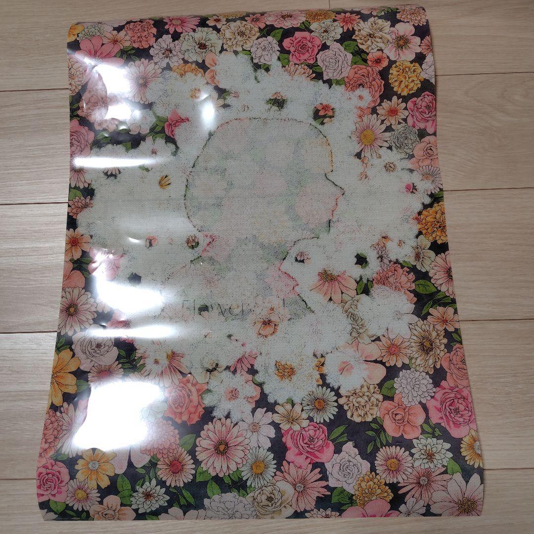 flower wall クリアポスター