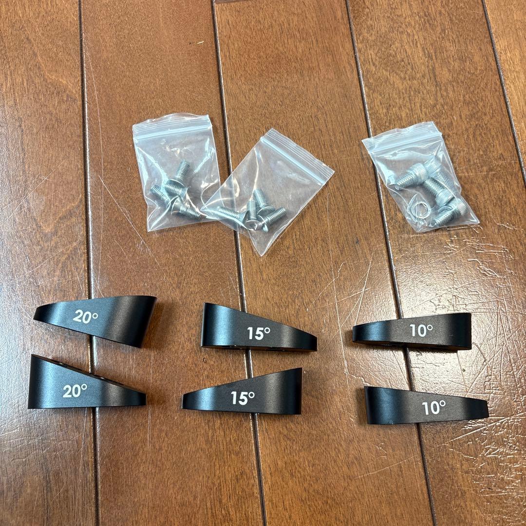 Tririg アームカップ用角度スペーサー 10, 15, 20° の3種セット