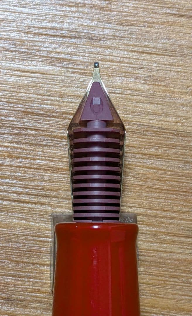 Namiki万年筆 URUSHIコレクション ミディアムサイズ(20号)朱 中字