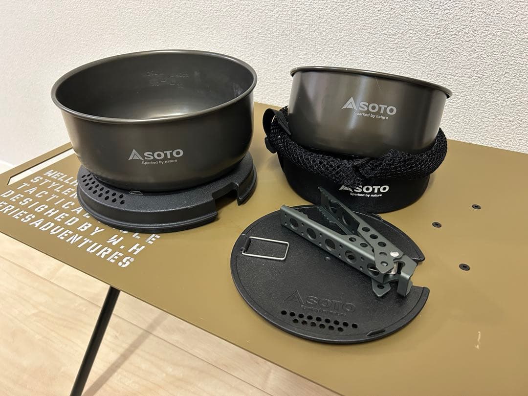 SOTO クッカーセット 鍋2個 トング付き