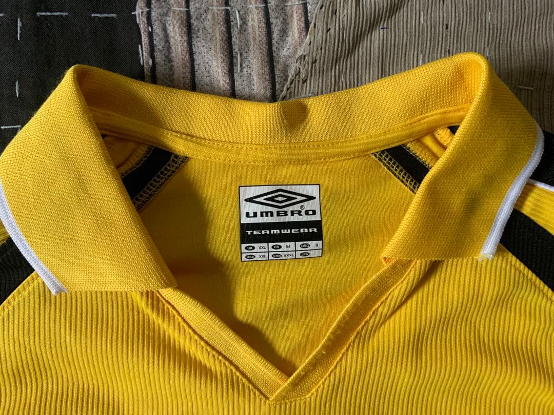 00s XXL UMBRO ゲームシャツ イエロー マスタード アンブロ