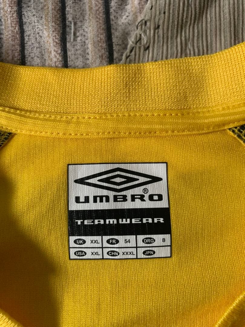 00s XXL UMBRO ゲームシャツ イエロー マスタード アンブロ