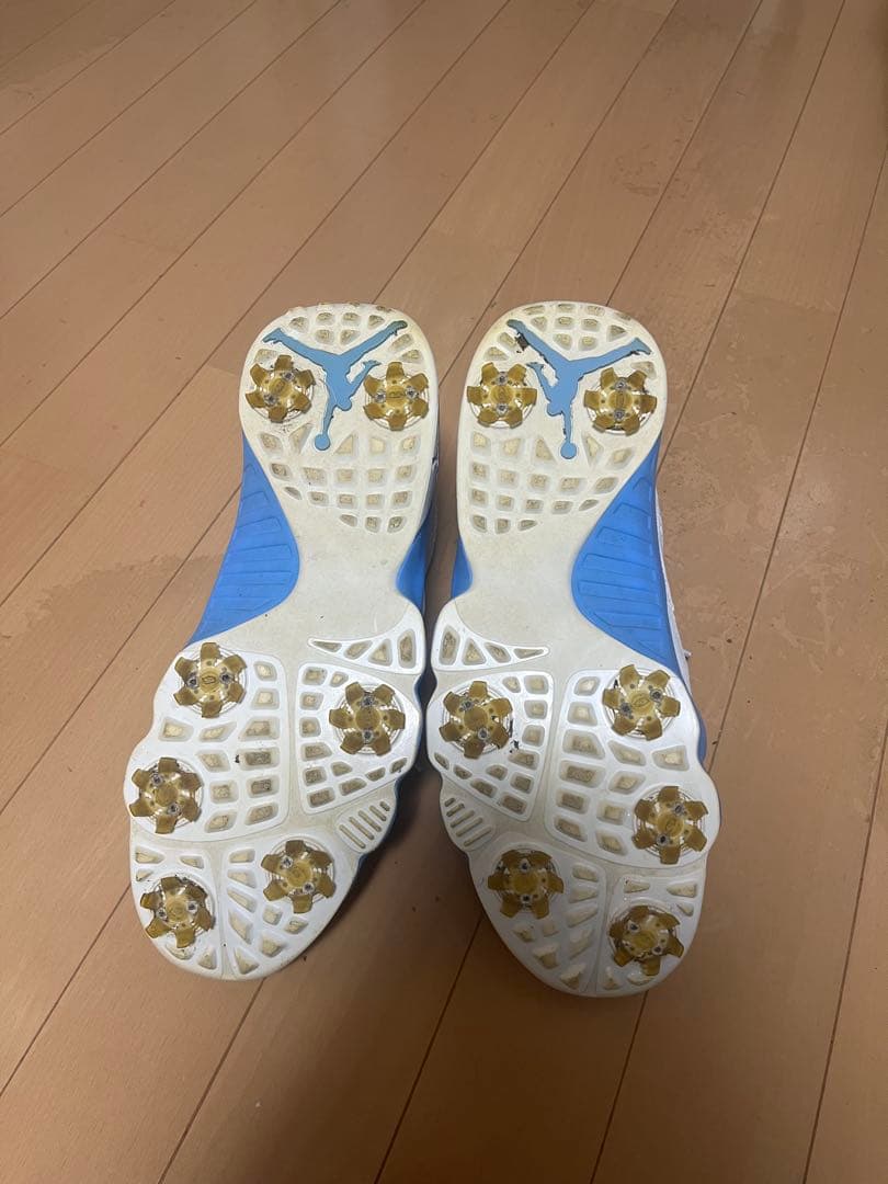 ナイキ　ジョーダン 9 28.0cm ゴルフシューズ　ホワイト　ブルー