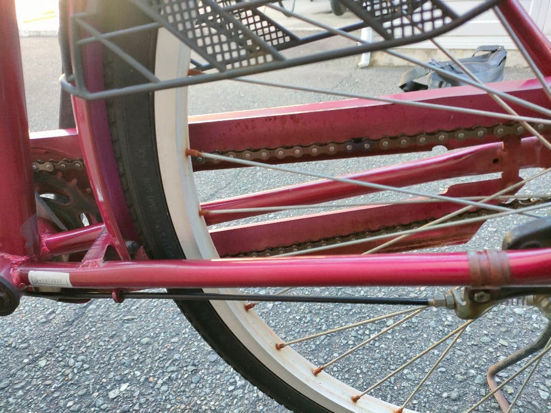 シティサイクル 自転車 ワインレッド 福岡市内引取り