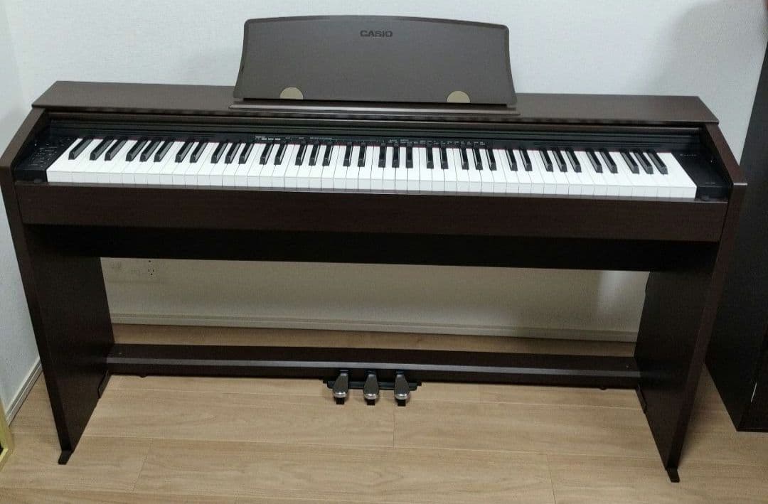 引き取り限定 CASIO電子ピアノPriviA px-770 BN 説明書付