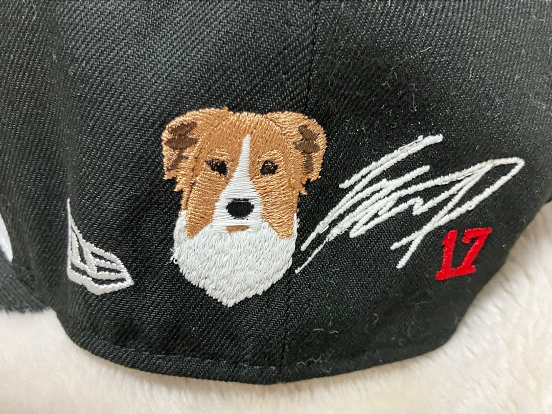 超レアアイテム　デコピン＆大谷サイン刺繍ドジャース2024 チャンピオンキャップ