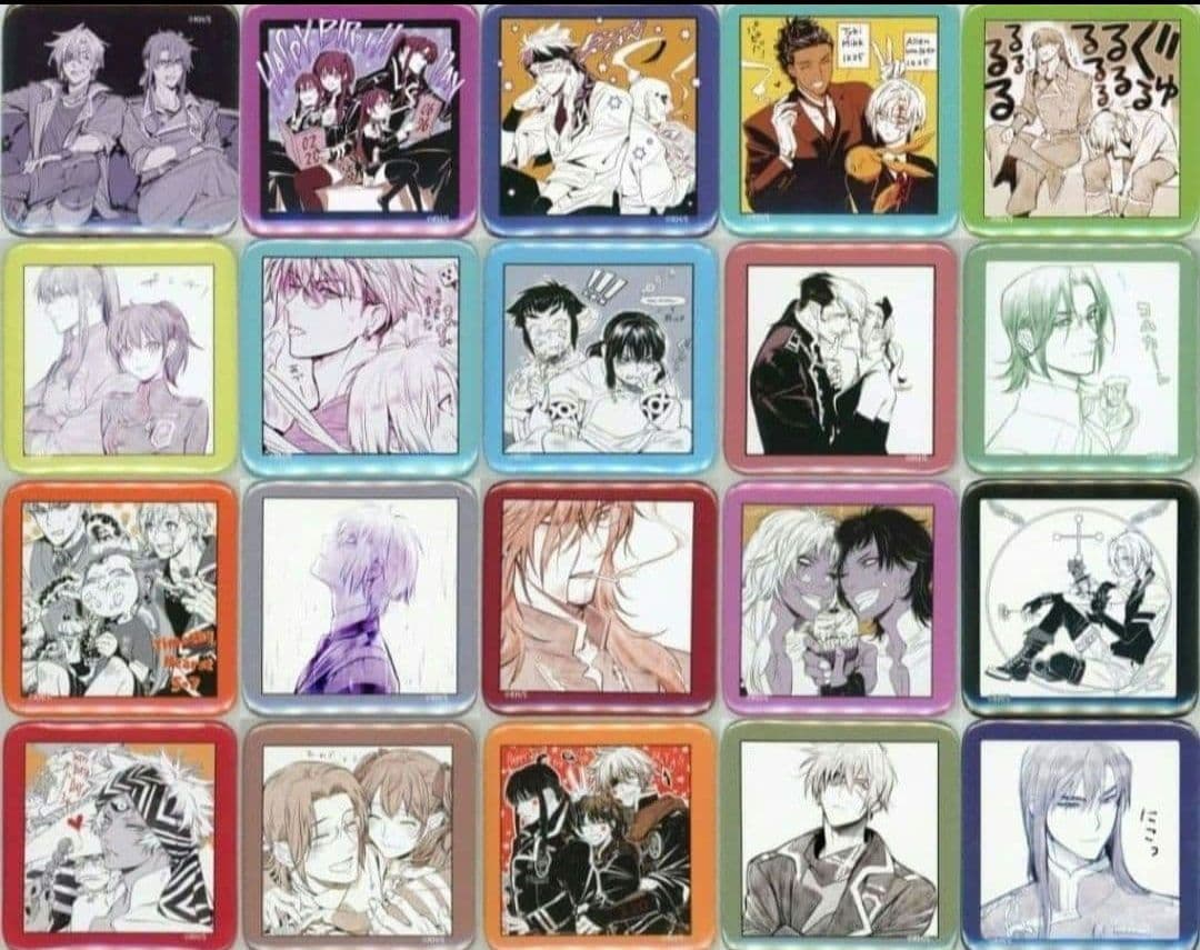 D.gray-man ましかく缶バッジ Vol.1 コンプリートセット