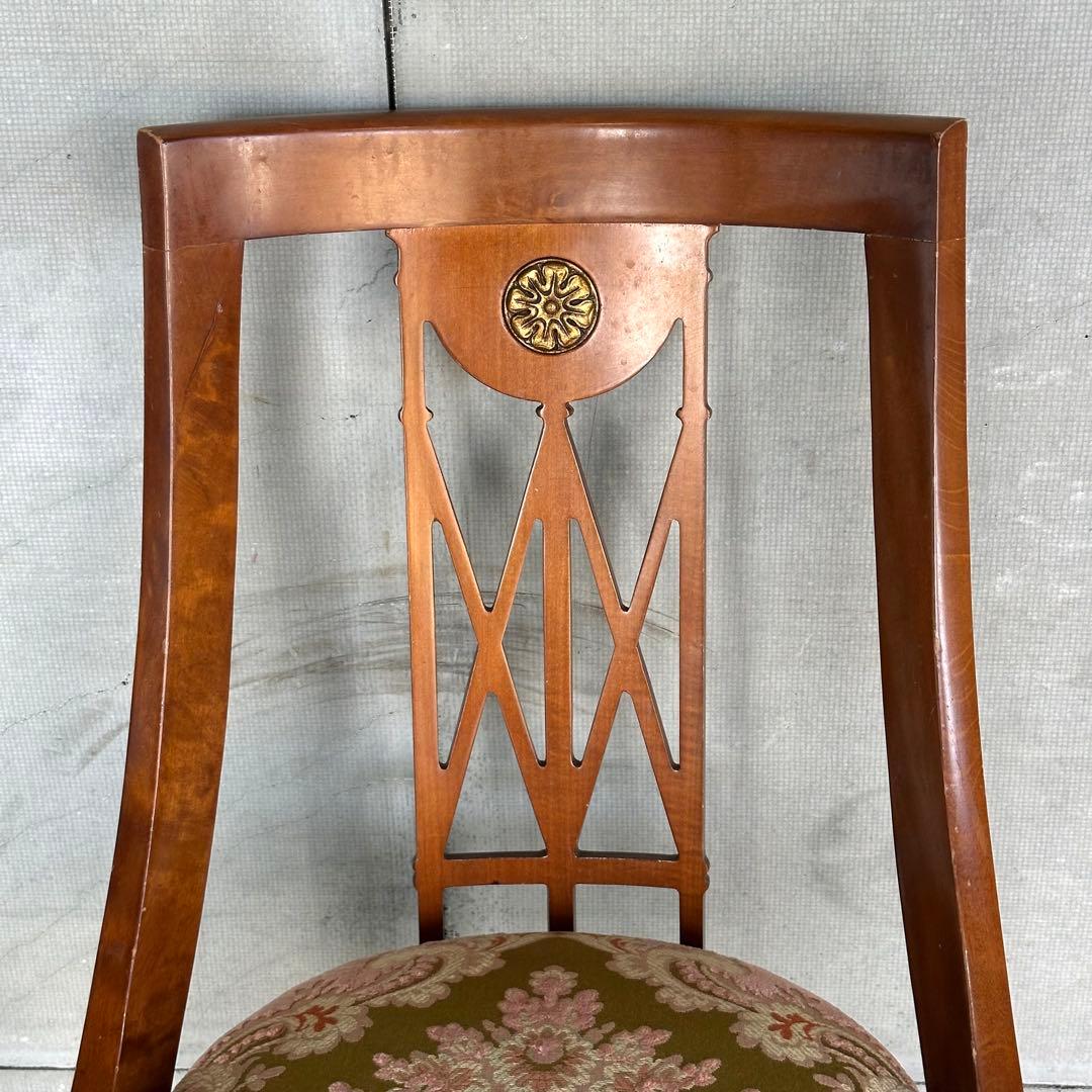 ✦ネオクラシカル様式✦透かし彫り×メダリオン装飾 ダイニングチェア アンティーク