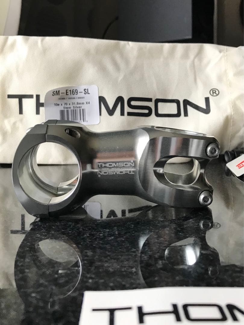 THOMSON elite x4 70mm 10° silver ステム