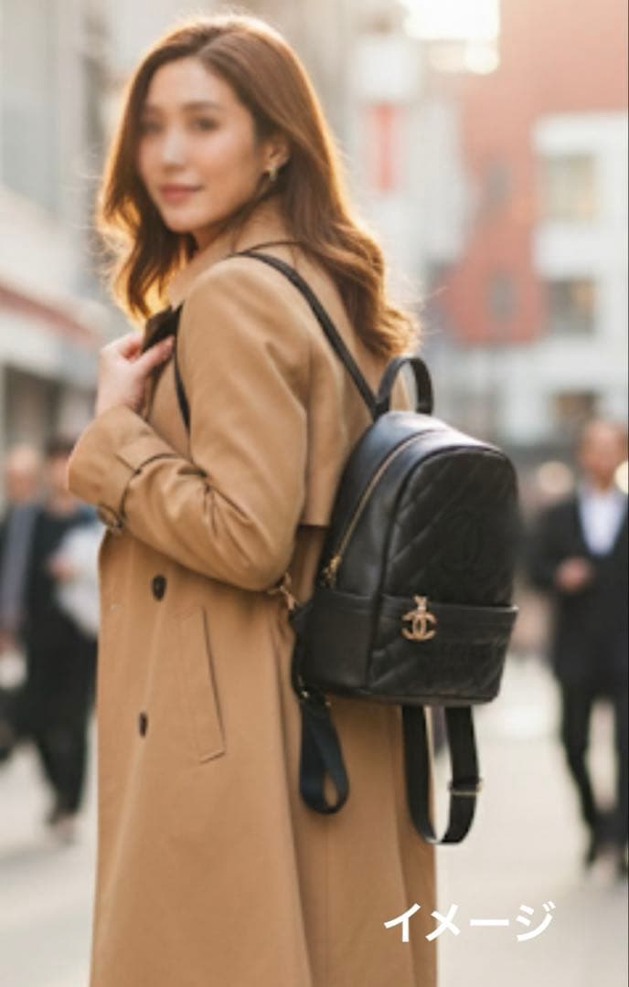 新品 シャネル ノベルティ ブラック リュック バッグ パック