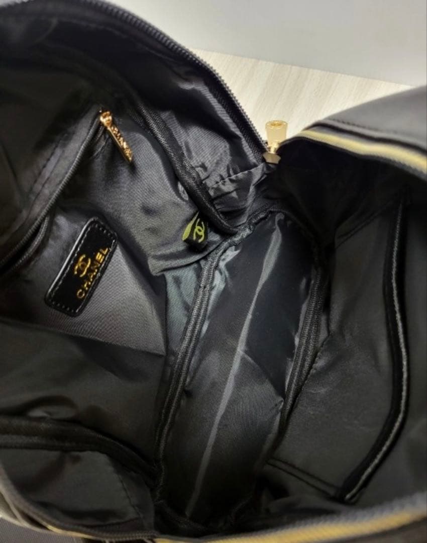 新品 シャネル ノベルティ ブラック リュック バッグ パック