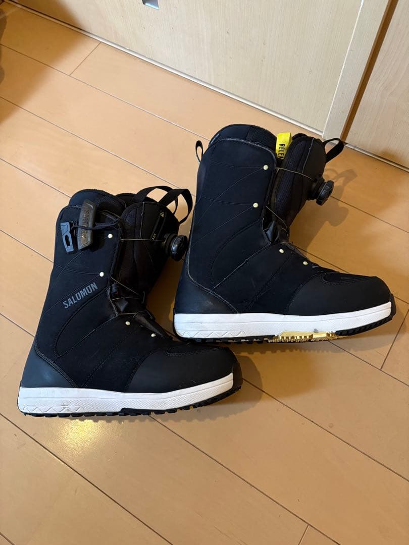 Salomon 子ども用女性用スノーボードブーツ ブラック 23.5cm