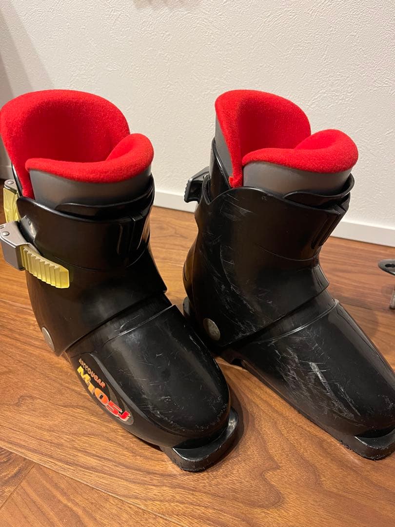 キッズ　スキー板90cm ビンディング　ブーツ ストック セット ジュニア用