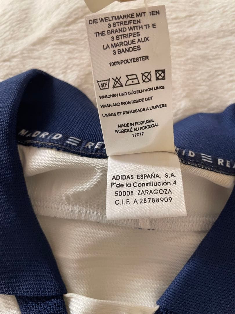 adidas レアル・マドリード　ユニフォーム　タグ付き