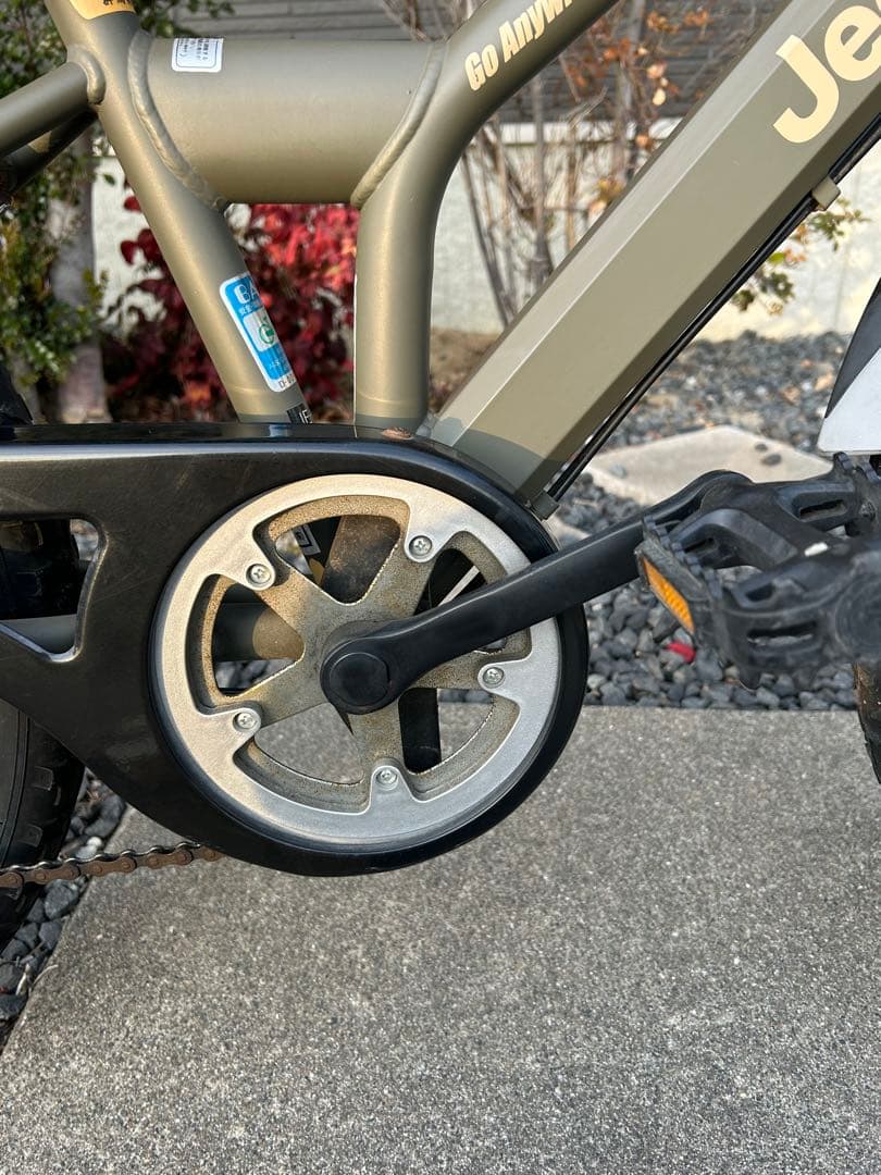 Jeep 子供用自転車 7段変速 オリーブグリーン 『直接取引き限定半田市』