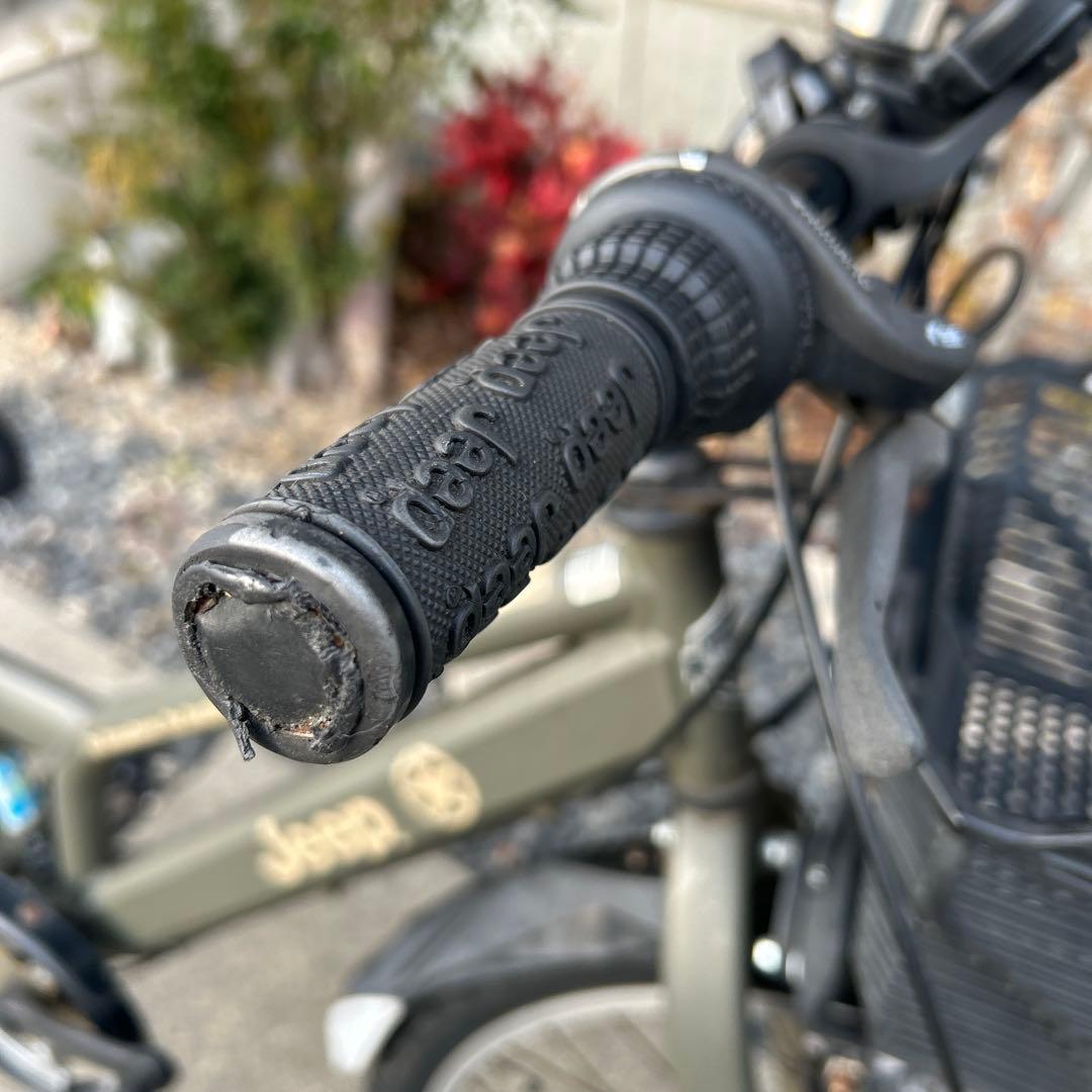 Jeep 子供用自転車 7段変速 オリーブグリーン 『直接取引き限定半田市』