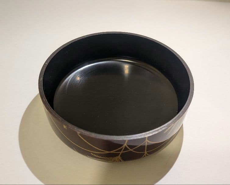 『鈴虫蒔絵』大棗　溜　吉田祥雲　漆器 茶道具 棗 秋　京塗師