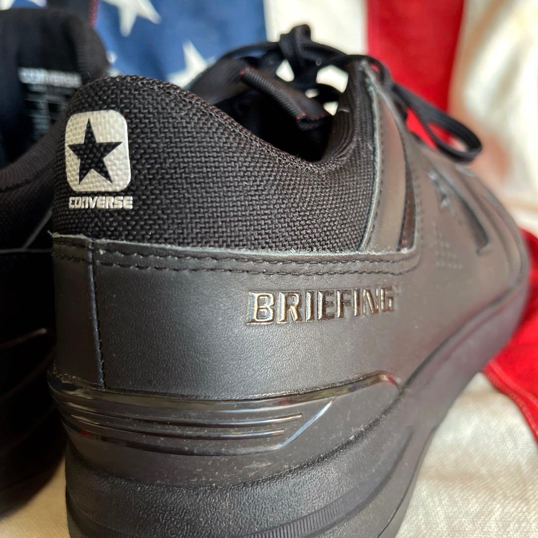 CONVERSE×BRIEFING GOLF スニーカー 28.0cm ブラック
