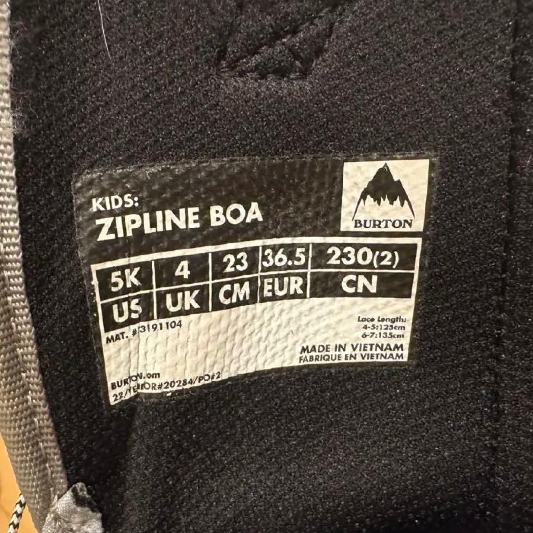 BURTON（バートン） 23cm ZIPLINE BOA スノーボードブーツ