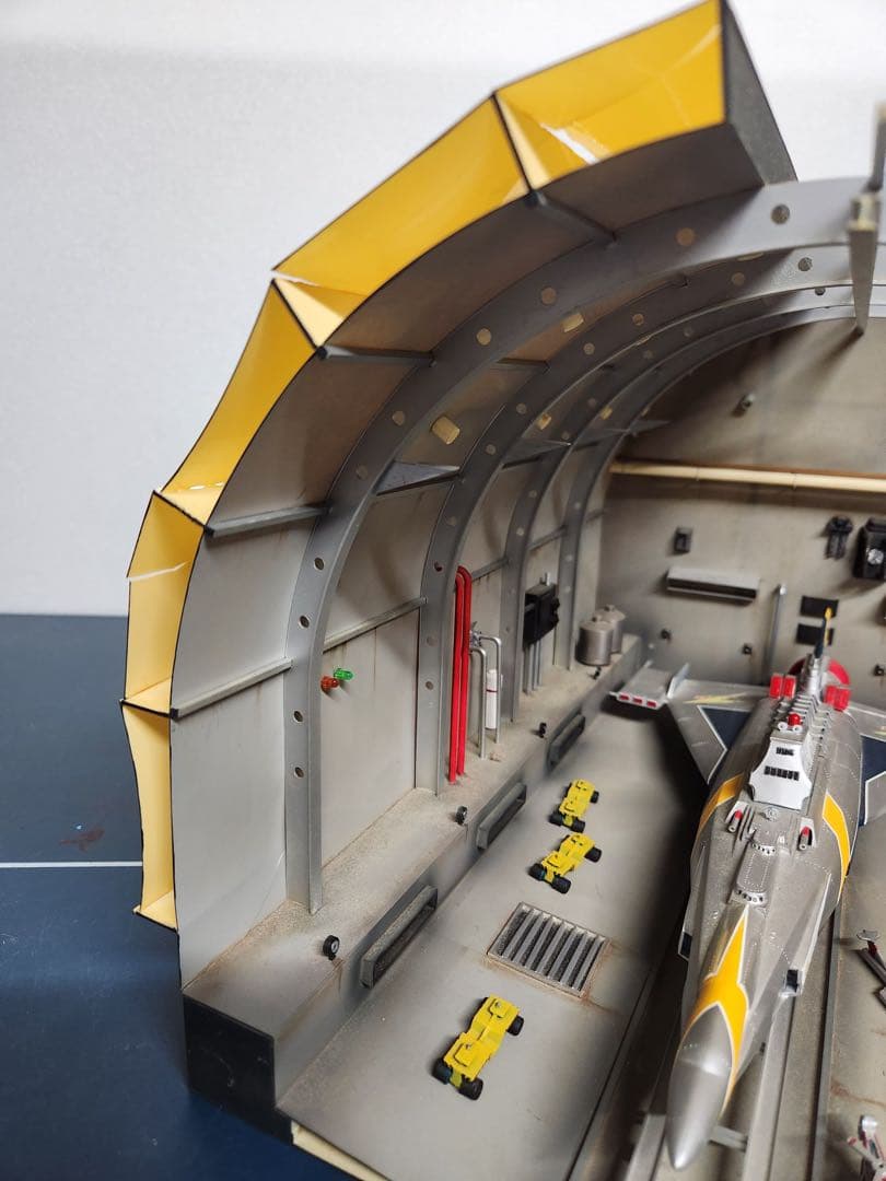 驚愕！万能戦艦マイティジャックプラモデル　プロ完成品+夢のドック再現　手渡し限定