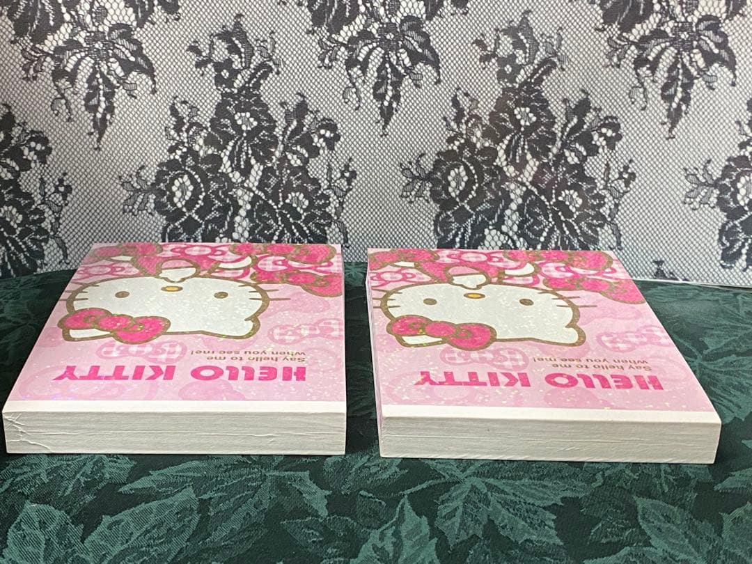 キティちゃん　メモ帳　ボリュームメモ　レトロ　サンリオ　キャラコレ　リボン