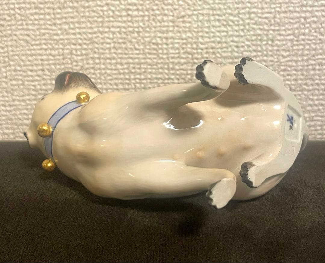 MEISSENマイセン パグフィギュリン 人形 置物 オブジェ 世界最高峰磁器