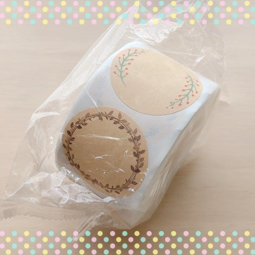 ラスト＊アソート＊サンキューシール＊切り売り60枚3.8cm＊ラベル＊メッセージ